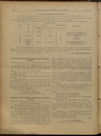 Verordnungs-Blatt für Eisenbahnen und Schiffahrt: Veröffentlichungen in Tarif- und Transport-Angelegenheiten 19000120 Seite: 10