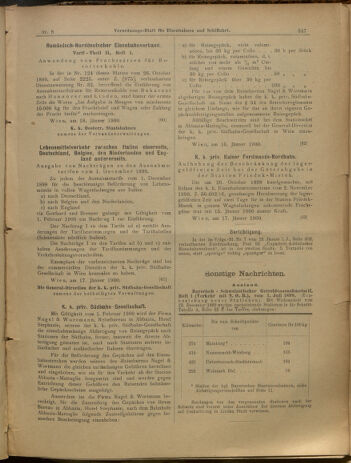 Verordnungs-Blatt für Eisenbahnen und Schiffahrt: Veröffentlichungen in Tarif- und Transport-Angelegenheiten 19000120 Seite: 11