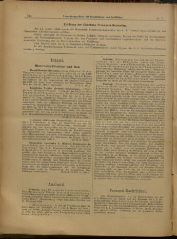 Verordnungs-Blatt für Eisenbahnen und Schiffahrt: Veröffentlichungen in Tarif- und Transport-Angelegenheiten 19000120 Seite: 8