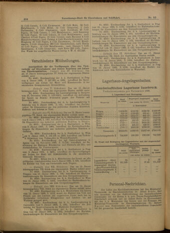 Verordnungs-Blatt für Eisenbahnen und Schiffahrt: Veröffentlichungen in Tarif- und Transport-Angelegenheiten 19000125 Seite: 10