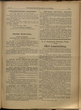 Verordnungs-Blatt für Eisenbahnen und Schiffahrt: Veröffentlichungen in Tarif- und Transport-Angelegenheiten 19000125 Seite: 13