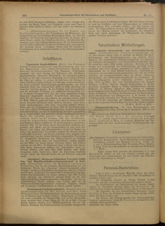 Verordnungs-Blatt für Eisenbahnen und Schiffahrt: Veröffentlichungen in Tarif- und Transport-Angelegenheiten 19000127 Seite: 6