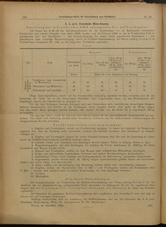 Verordnungs-Blatt für Eisenbahnen und Schiffahrt: Veröffentlichungen in Tarif- und Transport-Angelegenheiten 19000208 Seite: 20