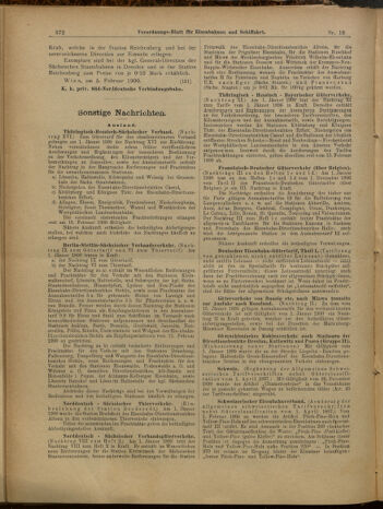 Verordnungs-Blatt für Eisenbahnen und Schiffahrt: Veröffentlichungen in Tarif- und Transport-Angelegenheiten 19000210 Seite: 13