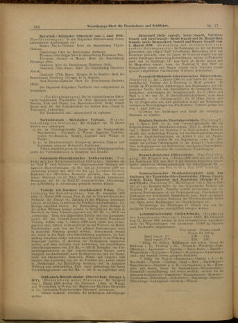 Verordnungs-Blatt für Eisenbahnen und Schiffahrt: Veröffentlichungen in Tarif- und Transport-Angelegenheiten 19000213 Seite: 22