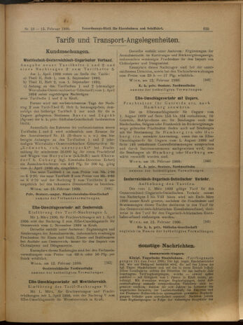 Verordnungs-Blatt für Eisenbahnen und Schiffahrt: Veröffentlichungen in Tarif- und Transport-Angelegenheiten 19000215 Seite: 10