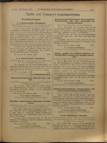 Verordnungs-Blatt für Eisenbahnen und Schiffahrt: Veröffentlichungen in Tarif- und Transport-Angelegenheiten 19000220 Seite: 15