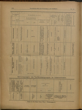 Verordnungs-Blatt für Eisenbahnen und Schiffahrt: Veröffentlichungen in Tarif- und Transport-Angelegenheiten 19000220 Seite: 20