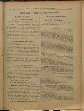 Verordnungs-Blatt für Eisenbahnen und Schiffahrt: Veröffentlichungen in Tarif- und Transport-Angelegenheiten 19000224 Seite: 7