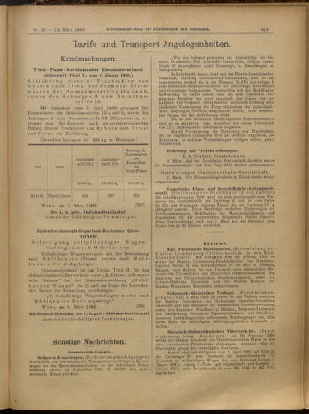 Verordnungs-Blatt für Eisenbahnen und Schiffahrt: Veröffentlichungen in Tarif- und Transport-Angelegenheiten 19000310 Seite: 14