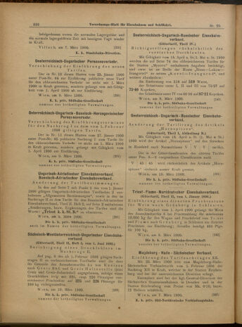 Verordnungs-Blatt für Eisenbahnen und Schiffahrt: Veröffentlichungen in Tarif- und Transport-Angelegenheiten 19000313 Seite: 16