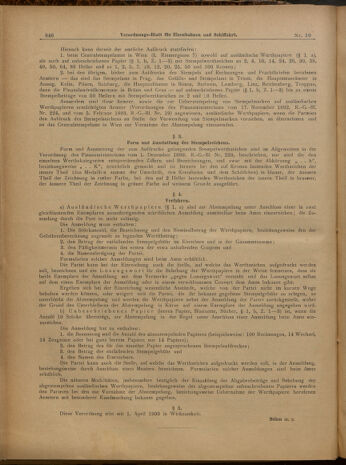 Verordnungs-Blatt für Eisenbahnen und Schiffahrt: Veröffentlichungen in Tarif- und Transport-Angelegenheiten 19000315 Seite: 2