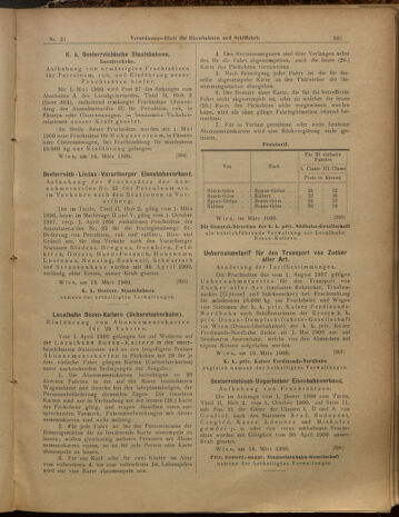 Verordnungs-Blatt für Eisenbahnen und Schiffahrt: Veröffentlichungen in Tarif- und Transport-Angelegenheiten 19000317 Seite: 17