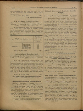 Verordnungs-Blatt für Eisenbahnen und Schiffahrt: Veröffentlichungen in Tarif- und Transport-Angelegenheiten 19000410 Seite: 15