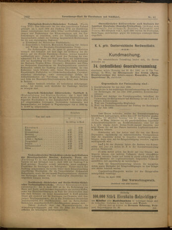 Verordnungs-Blatt für Eisenbahnen und Schiffahrt: Veröffentlichungen in Tarif- und Transport-Angelegenheiten 19000410 Seite: 17