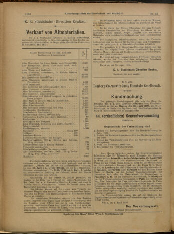 Verordnungs-Blatt für Eisenbahnen und Schiffahrt: Veröffentlichungen in Tarif- und Transport-Angelegenheiten 19000412 Seite: 13