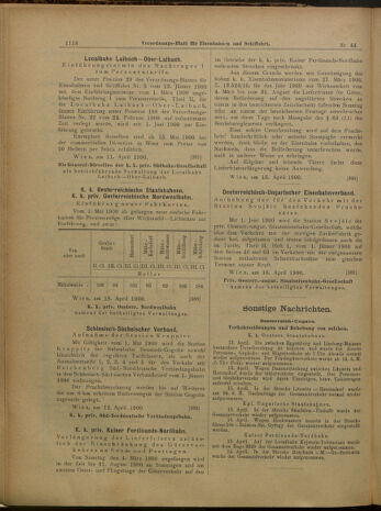 Verordnungs-Blatt für Eisenbahnen und Schiffahrt: Veröffentlichungen in Tarif- und Transport-Angelegenheiten 19000419 Seite: 10