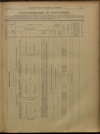 Verordnungs-Blatt für Eisenbahnen und Schiffahrt: Veröffentlichungen in Tarif- und Transport-Angelegenheiten 19000419 Seite: 11