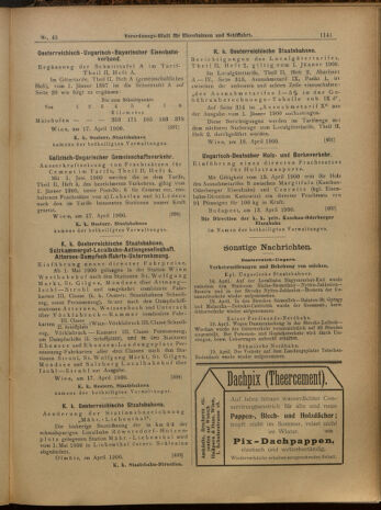 Verordnungs-Blatt für Eisenbahnen und Schiffahrt: Veröffentlichungen in Tarif- und Transport-Angelegenheiten 19000421 Seite: 13