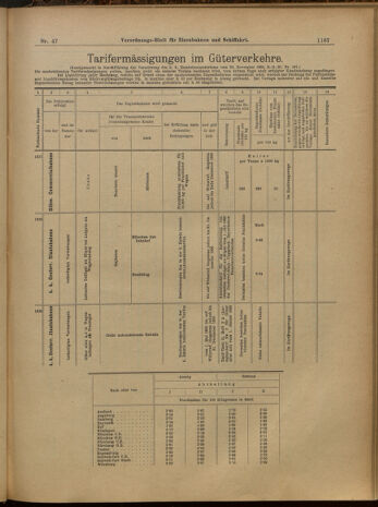 Verordnungs-Blatt für Eisenbahnen und Schiffahrt: Veröffentlichungen in Tarif- und Transport-Angelegenheiten 19000426 Seite: 7