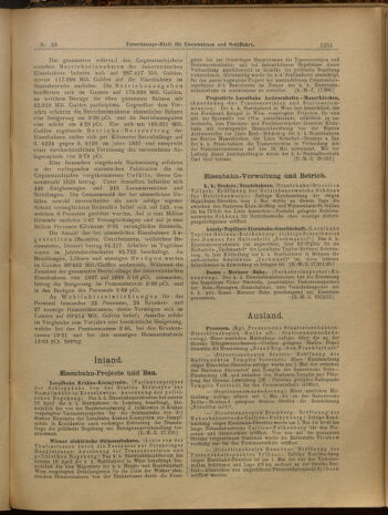 Verordnungs-Blatt für Eisenbahnen und Schiffahrt: Veröffentlichungen in Tarif- und Transport-Angelegenheiten 19000510 Seite: 11