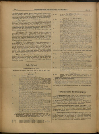 Verordnungs-Blatt für Eisenbahnen und Schiffahrt: Veröffentlichungen in Tarif- und Transport-Angelegenheiten 19000519 Seite: 6