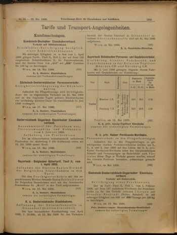 Verordnungs-Blatt für Eisenbahnen und Schiffahrt: Veröffentlichungen in Tarif- und Transport-Angelegenheiten 19000522 Seite: 13