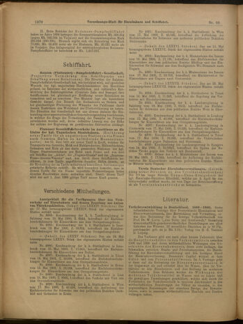 Verordnungs-Blatt für Eisenbahnen und Schiffahrt: Veröffentlichungen in Tarif- und Transport-Angelegenheiten 19000526 Seite: 6