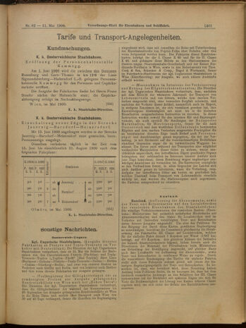 Verordnungs-Blatt für Eisenbahnen und Schiffahrt: Veröffentlichungen in Tarif- und Transport-Angelegenheiten 19000529 Seite: 25