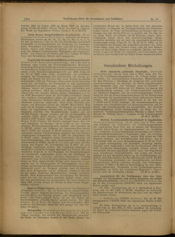 Verordnungs-Blatt für Eisenbahnen und Schiffahrt: Veröffentlichungen in Tarif- und Transport-Angelegenheiten 19000529 Seite: 8