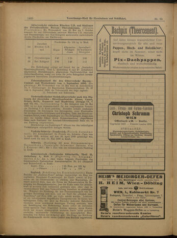 Verordnungs-Blatt für Eisenbahnen und Schiffahrt: Veröffentlichungen in Tarif- und Transport-Angelegenheiten 19000609 Seite: 16