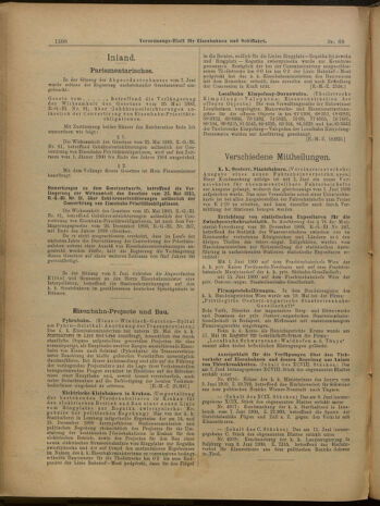 Verordnungs-Blatt für Eisenbahnen und Schiffahrt: Veröffentlichungen in Tarif- und Transport-Angelegenheiten 19000616 Seite: 21