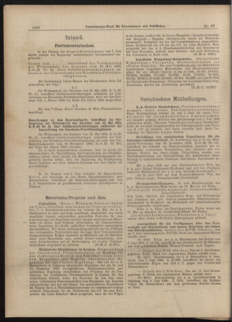 Verordnungs-Blatt für Eisenbahnen und Schiffahrt: Veröffentlichungen in Tarif- und Transport-Angelegenheiten 19000616 Seite: 8