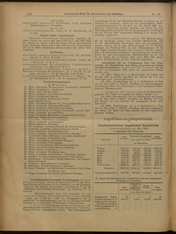 Verordnungs-Blatt für Eisenbahnen und Schiffahrt: Veröffentlichungen in Tarif- und Transport-Angelegenheiten 19000621 Seite: 10