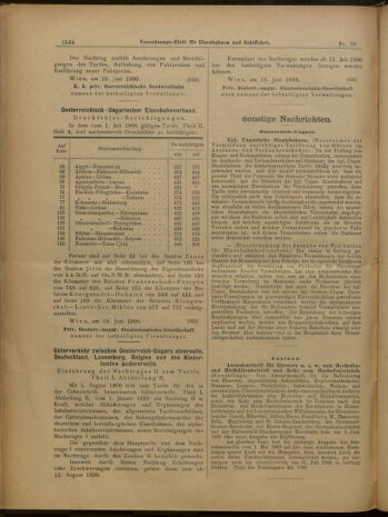 Verordnungs-Blatt für Eisenbahnen und Schiffahrt: Veröffentlichungen in Tarif- und Transport-Angelegenheiten 19000621 Seite: 12