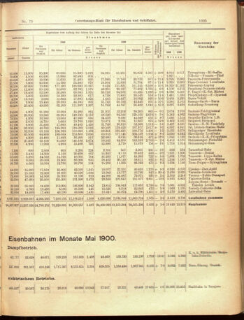 Verordnungs-Blatt für Eisenbahnen und Schiffahrt: Veröffentlichungen in Tarif- und Transport-Angelegenheiten 19000714 Seite: 11