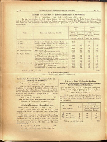 Verordnungs-Blatt für Eisenbahnen und Schiffahrt: Veröffentlichungen in Tarif- und Transport-Angelegenheiten 19000719 Seite: 10