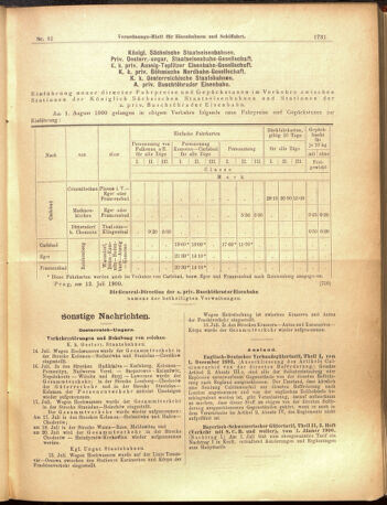 Verordnungs-Blatt für Eisenbahnen und Schiffahrt: Veröffentlichungen in Tarif- und Transport-Angelegenheiten 19000719 Seite: 11