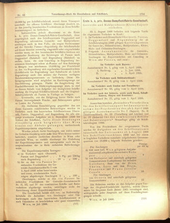 Verordnungs-Blatt für Eisenbahnen und Schiffahrt: Veröffentlichungen in Tarif- und Transport-Angelegenheiten 19000721 Seite: 15