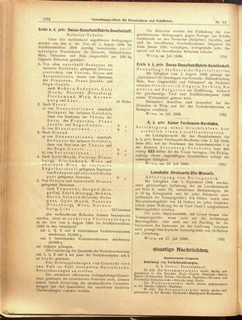 Verordnungs-Blatt für Eisenbahnen und Schiffahrt: Veröffentlichungen in Tarif- und Transport-Angelegenheiten 19000721 Seite: 16