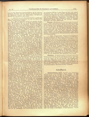 Verordnungs-Blatt für Eisenbahnen und Schiffahrt: Veröffentlichungen in Tarif- und Transport-Angelegenheiten 19000721 Seite: 9