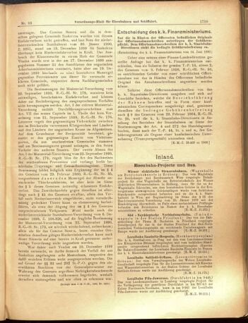 Verordnungs-Blatt für Eisenbahnen und Schiffahrt: Veröffentlichungen in Tarif- und Transport-Angelegenheiten 19000724 Seite: 3