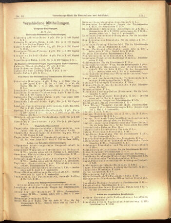 Verordnungs-Blatt für Eisenbahnen und Schiffahrt: Veröffentlichungen in Tarif- und Transport-Angelegenheiten 19000724 Seite: 5