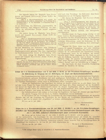 Verordnungs-Blatt für Eisenbahnen und Schiffahrt: Veröffentlichungen in Tarif- und Transport-Angelegenheiten 19000728 Seite: 14