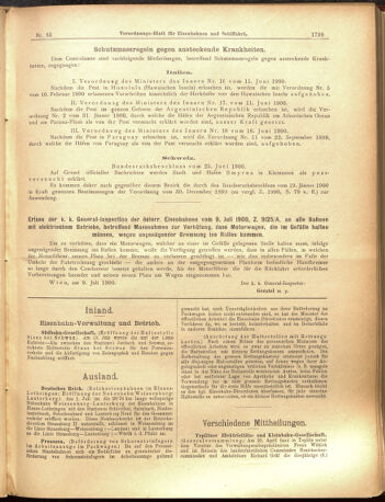 Verordnungs-Blatt für Eisenbahnen und Schiffahrt: Veröffentlichungen in Tarif- und Transport-Angelegenheiten 19000728 Seite: 15