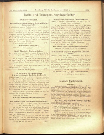 Verordnungs-Blatt für Eisenbahnen und Schiffahrt: Veröffentlichungen in Tarif- und Transport-Angelegenheiten 19000728 Seite: 17