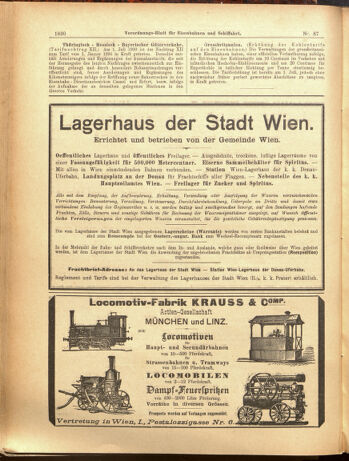 Verordnungs-Blatt für Eisenbahnen und Schiffahrt: Veröffentlichungen in Tarif- und Transport-Angelegenheiten 19000802 Seite: 10