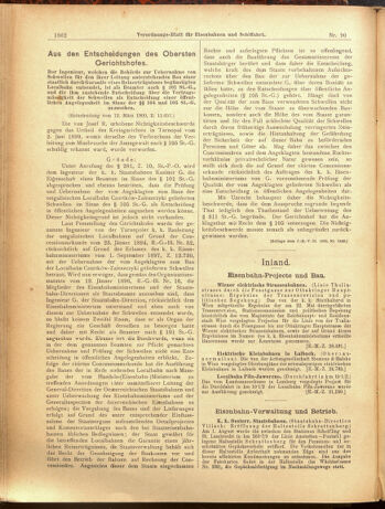 Verordnungs-Blatt für Eisenbahnen und Schiffahrt: Veröffentlichungen in Tarif- und Transport-Angelegenheiten 19000807 Seite: 14