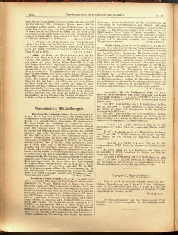 Verordnungs-Blatt für Eisenbahnen und Schiffahrt: Veröffentlichungen in Tarif- und Transport-Angelegenheiten 19000807 Seite: 6