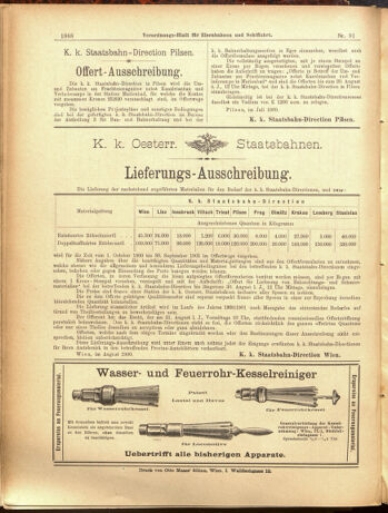 Verordnungs-Blatt für Eisenbahnen und Schiffahrt: Veröffentlichungen in Tarif- und Transport-Angelegenheiten 19000811 Seite: 16